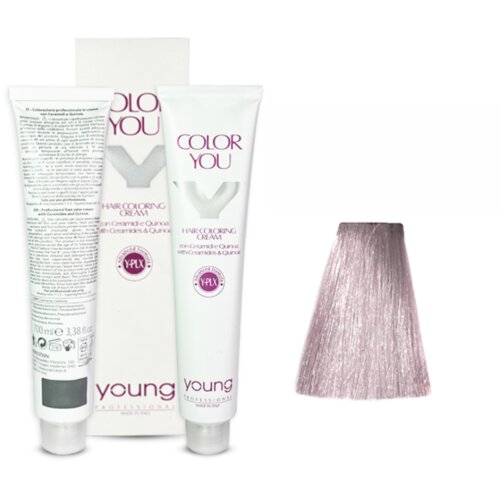 YOUNG Farba za kosu No 10.21T Platinum blond irisee ash, 100ml Cene