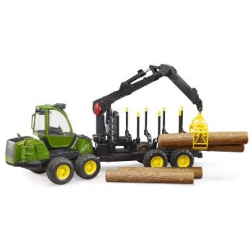 Bruder Traktor JD 1210E sa prikolicom i drvima 021337 Cene