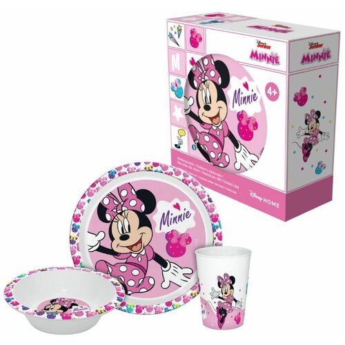 Disney Minnie Dečiji Set Za Užinu U Kutiji Minnie Mouse Cene