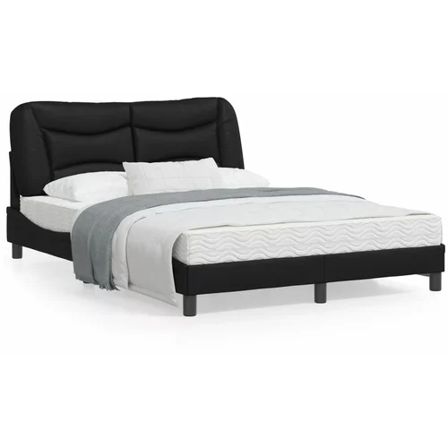 vidaXL Okvir za krevet s uzglavljem crni 120 x 200 cm od umjetne kože