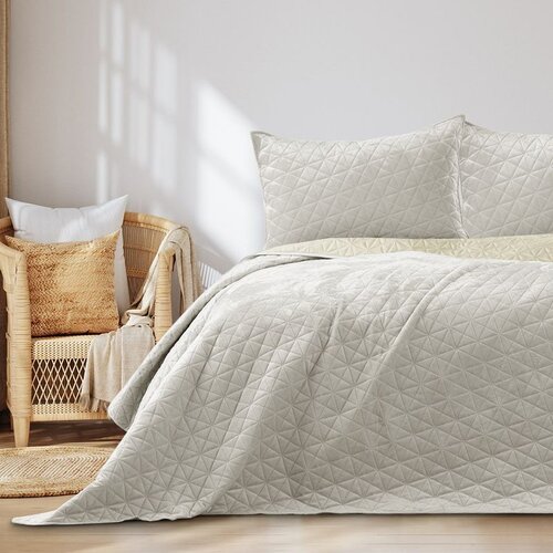 AmeliaHome Prekrivač Laila 240x260 cm, svijetlo bež Cene