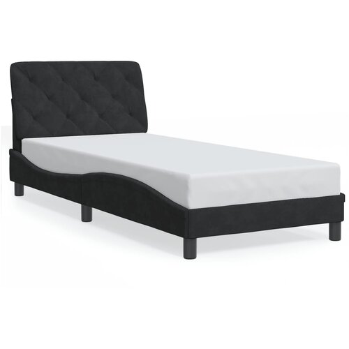  Okvir kreveta s LED-om bez madraca crni 80 x 200 cm bar&amp;scaron;unasti Slike