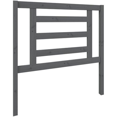 Maison Chic posteljno vzglavje - vzglavna omarica - nočna omarica sivo 96x4x100 cm trdna borovina, (21705934) Cene