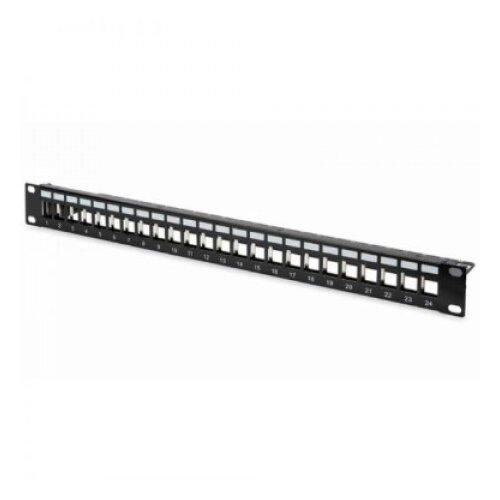 Patch panel modularni shielded 19&amp;quot;/0.5U sa 24 slota za STP/UTP module SKP-24-0.5U Cene