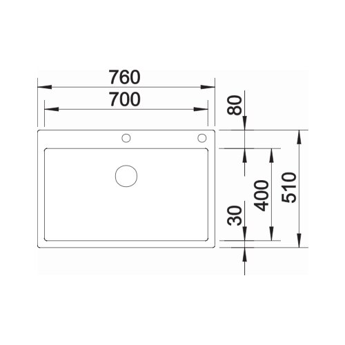 Blanco sudoper CLARON 700-IF/A InFino INOX 18/10, s dalj.upr. PushControl Slike