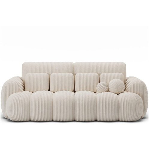 ELTAP Bež sklopiva sofa od samta 256 cm Cotonn &ndash; Cijene