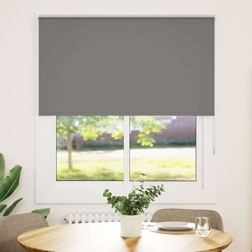 vidaXL Rolo zavjesa Blackout siva 130x130 cm Širina tkanine 126,6 cm Cene