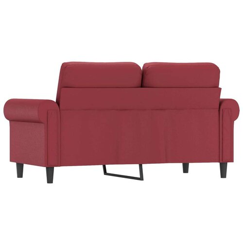 vidaXL Kavč dvosed vinsko rdeč 120 cm umetno usnje, (20988512) Cene