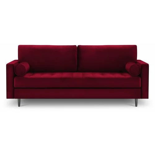 Milo Casa crvena baršunasta sofa Santo, 219 cm