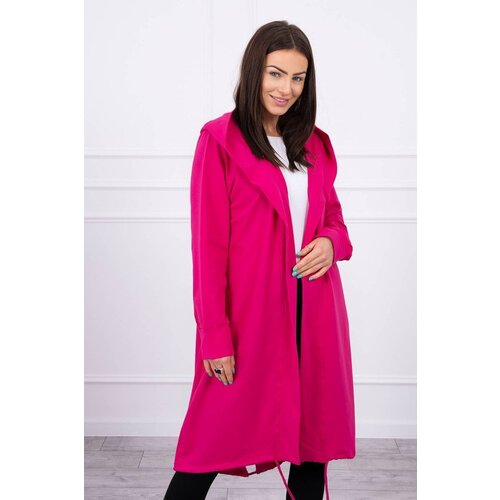 Kesi Cardigan with oversize fuchsia print Slike