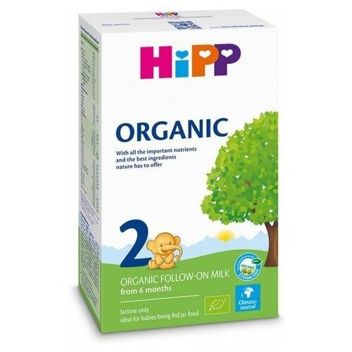 Hipp mleko organic 2 300g 6M+ Slike