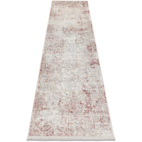RugsX Preproge DISTIN 0828A roza / prah / bela 80x300 cm Bela Cene