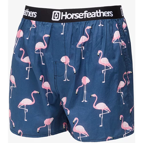 Horsefeathers Frazier Boxer Shorts Blue/ Flamingos Print