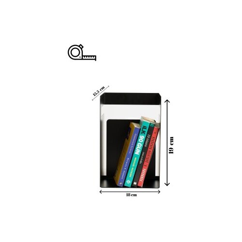 Hanah home Cube - Black Black Bookend Cene