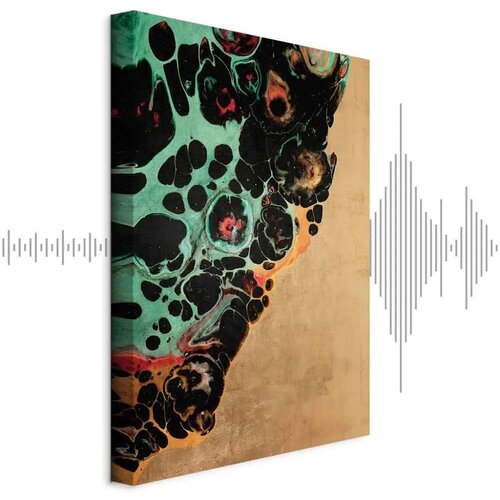  Slika - Composition of Micro Shapes (1-part) - Abstract Forms of Colors 60x90 Akustična Cijene