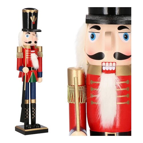 springos Hrestač 60 cm s pu&scaron;ko, okra&scaron;en z božičem, figura rdečega vojaka Madeire., (21638134) Cene