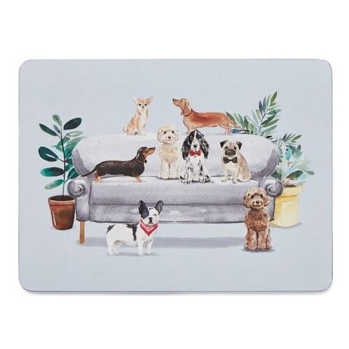 Cooksmart ® set od 4 plutena podmetača za stol Curious Dogs Cijene