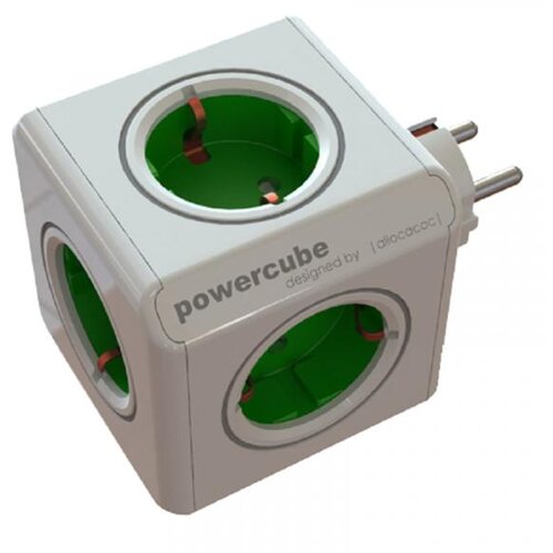 Allocacoc powercube original 5xSchuko zelena Cene