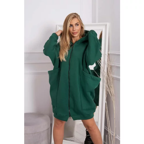 Kesi Oversize insulated sweatshirt dark green