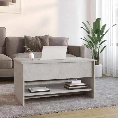 VidaXL stolić za kavu boja betona 80x50x40 cm konstruirano drvo Slike