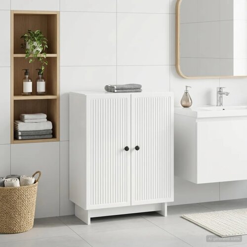  Ormarić za kupaonicu EDE Bijela visokog sjaja 59 5 x 31 x 80 cm - Bijela visokog sjaja Cijene