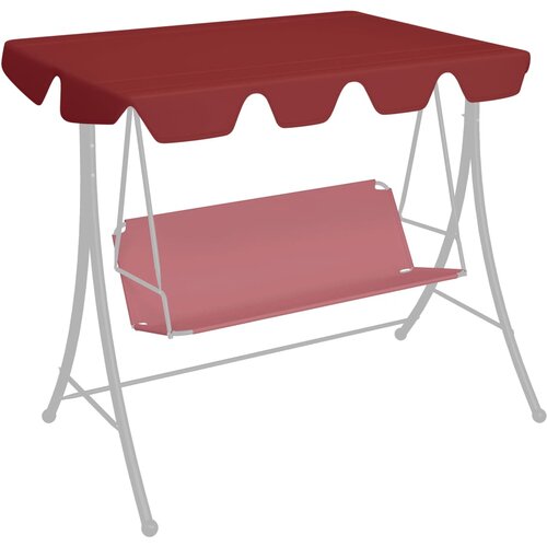vidaXL Streha za vrtno gugalnico vinsko rdeča 150/130x70/105 cm Cene