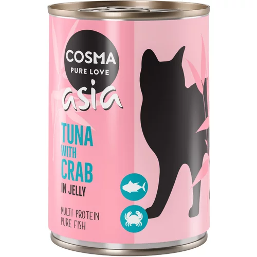 Cosma Varčno pakiranje Asia v želatini 12 x 400 g - Tuna z rakovim mesom