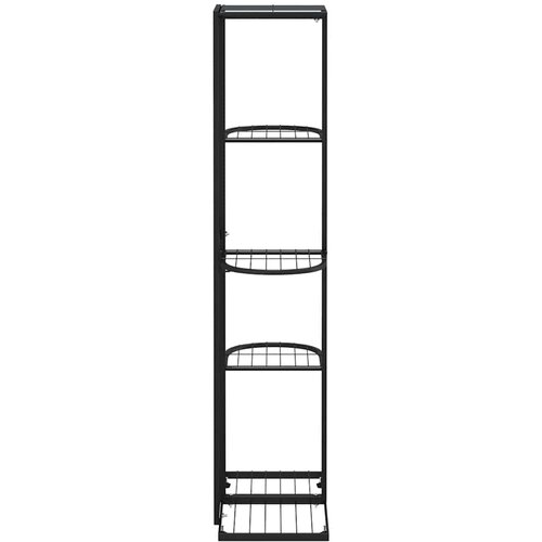  Stalak za cvijeće s 5 razina 43 x 22 x 98 cm crni metalni Slike