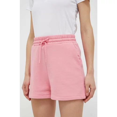 4f Kratke hlače za žene, boja: ružičasta, glatki materijal, visoki struk