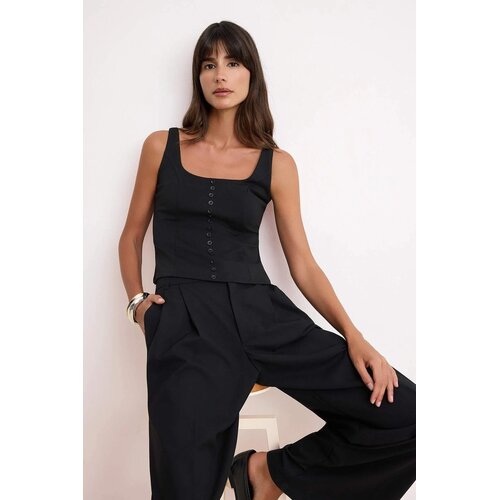 TRENDYOLMILLA Ženska bluza, Crna Cene