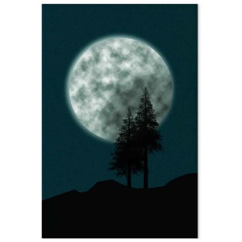 Slika - Beautiful Full Moon (1 Part) Vertical 20x30 Akustična Cene
