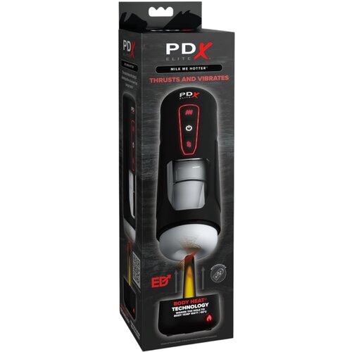 Pipedream PDX Elite Milk Me Hotter - grijaći masturbator (crni) Cijene