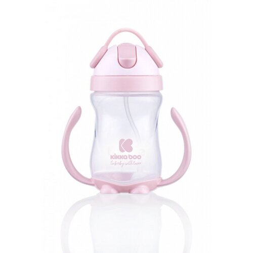 Kikka Boo &amp;scaron;olja sa slamkom i ručicama 300ml pink ( KKB30045 ) Slike