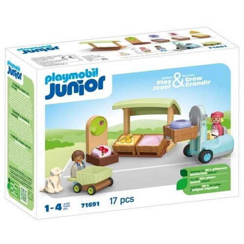  Playset Playmobil Junior 71691 - Organic fruit and vegetable stall 17 Dijelovi Cijene
