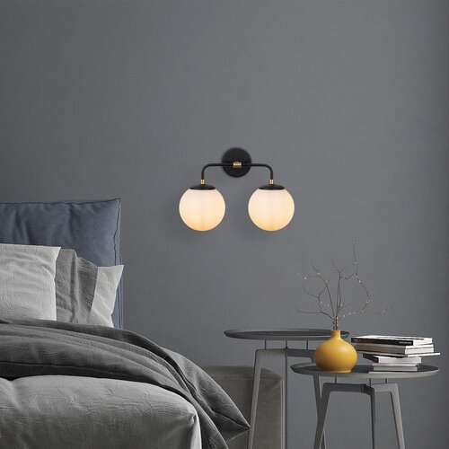 Opviq Horn - 12212 BlackAntiqueCream Wall Lamp Slike