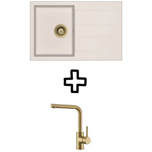 Aquasanita Set Tesa SQT101AW + Zora PVD Zlato/Silica Cene