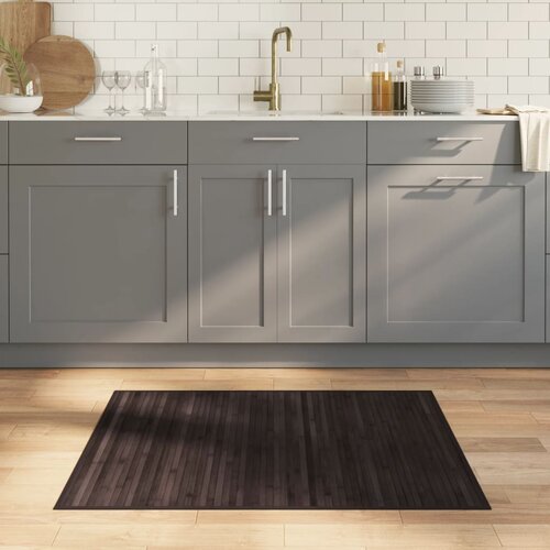 vidaXL Preproga pravokotna temno rjava 80x100 cm bambus Cene