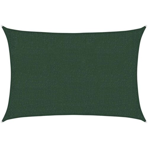 vidaXL Senčno jadro 160 g/m² temno zeleno 2x2,5 m HDPE Cene