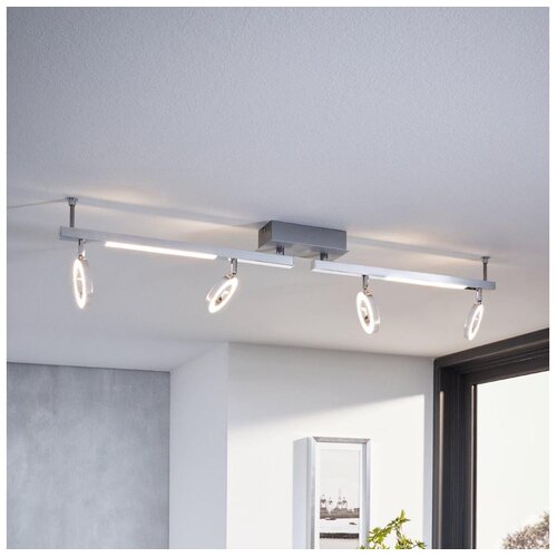 Eglo cardillio 1 reflektor/4, led, 4x3,2w/2x3,3w, 4x400lm/2x360lm, krom Slike