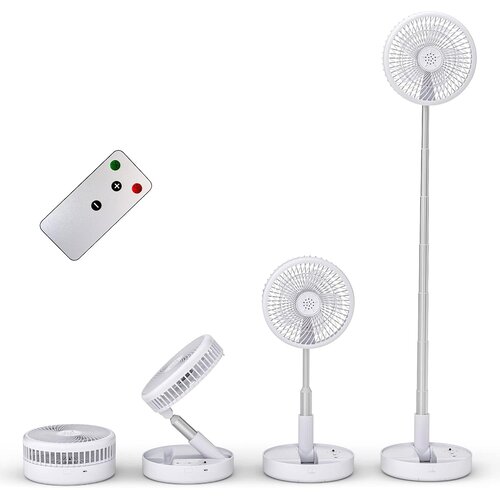 PRIMEVOLVE Teleskopski prenosni talni ventilator z daljinskim upravljanjem z 4 hitrostmi Slike
