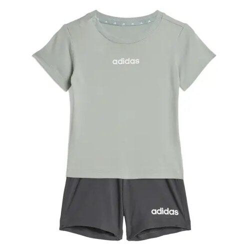 Adidas Set majica i &scaron;orts za dečake I Lin T-Set 160 Wosa/White/White, Zeleni Cene