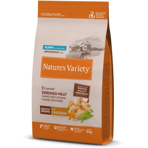 Nature&amp;#039;s Variety dog healthy grains puppy medium chicken 10kg Slike