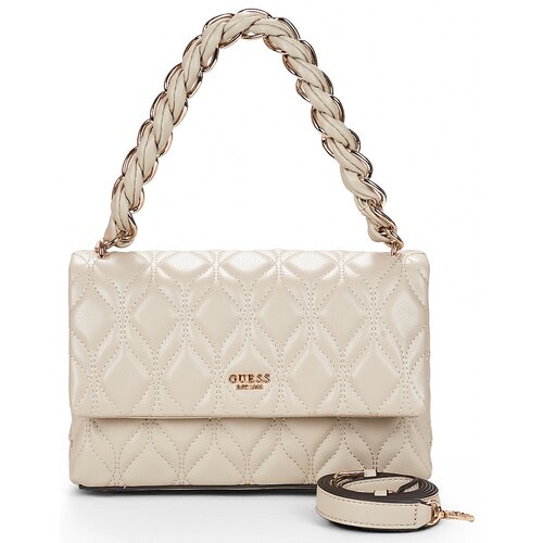 Guess Torbe za čez ramo MAXINE FLAP CROSSBODY Bela Cene