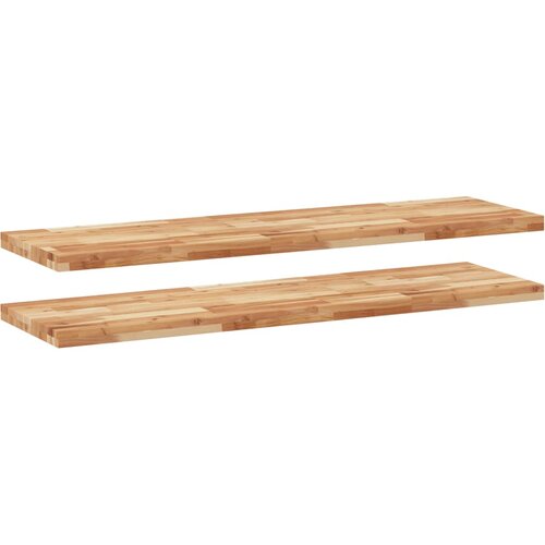 vidaXL Plutajuće police 2kom s uljnim premazom 160x40x4cm drvo bagrema Cene