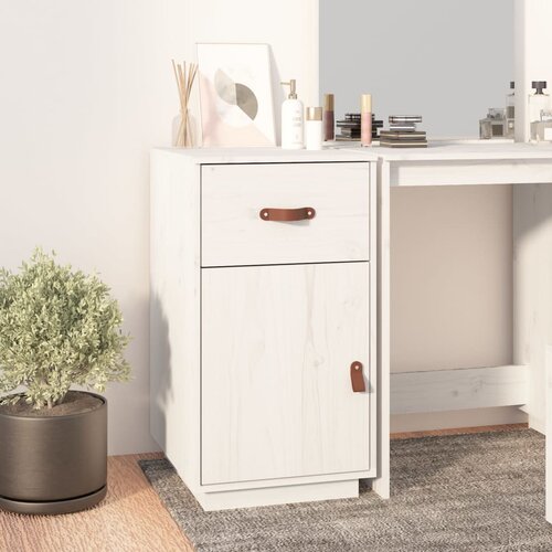 vidaXL ormarić za radni stol bijeli 40 x 50 x 75 cm masivna borovina Cijene