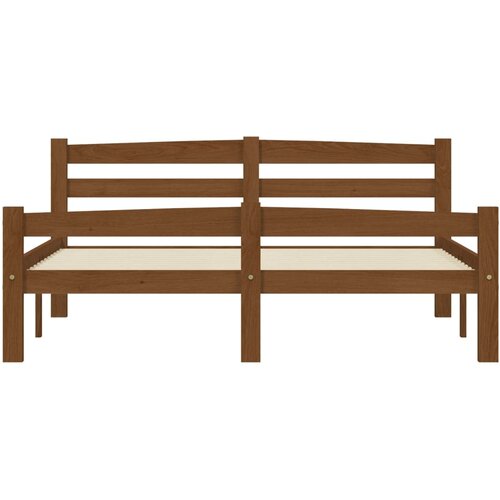  Okvir za krevet od masivne borovine boja meda 120 x 200 cm Slike