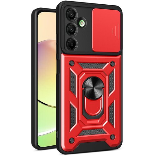  futrola hard protect sa prstenom za iphone 15 (6.1) crvena Slike