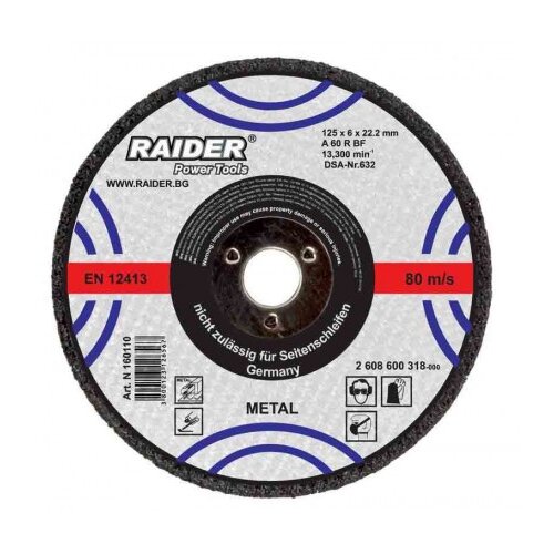 Raider RD 160109 Ploča za bru&scaron;enje, 115x6x22.2mm Cene
