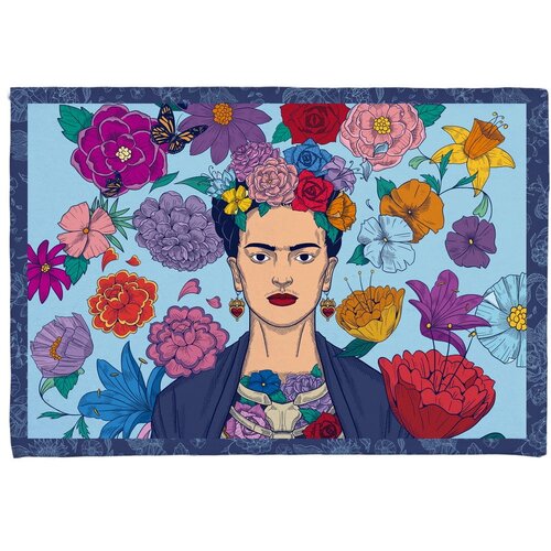 Madre Selva Plava kupaonska prostirka 40x60 cm Mexican Vibes – Cijene