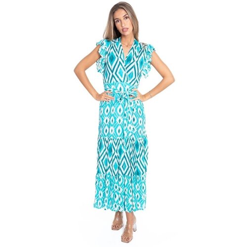 Isla Bonita By Sigris Dolge obleke Dolga Midi Obleka Modra Slike